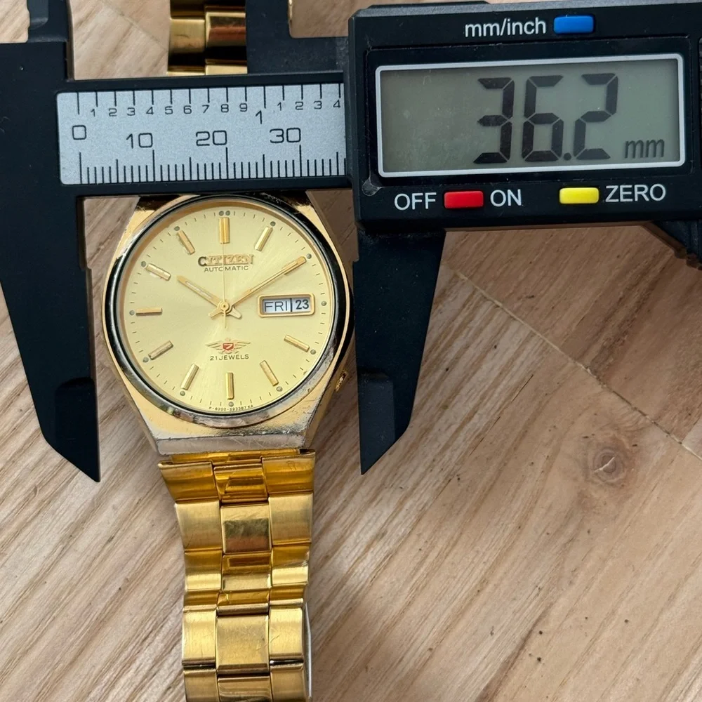Citizen Eagle 7 Automatic 21 Jewels Rare Vintage Men’s Watch Gold Dial Bracelet